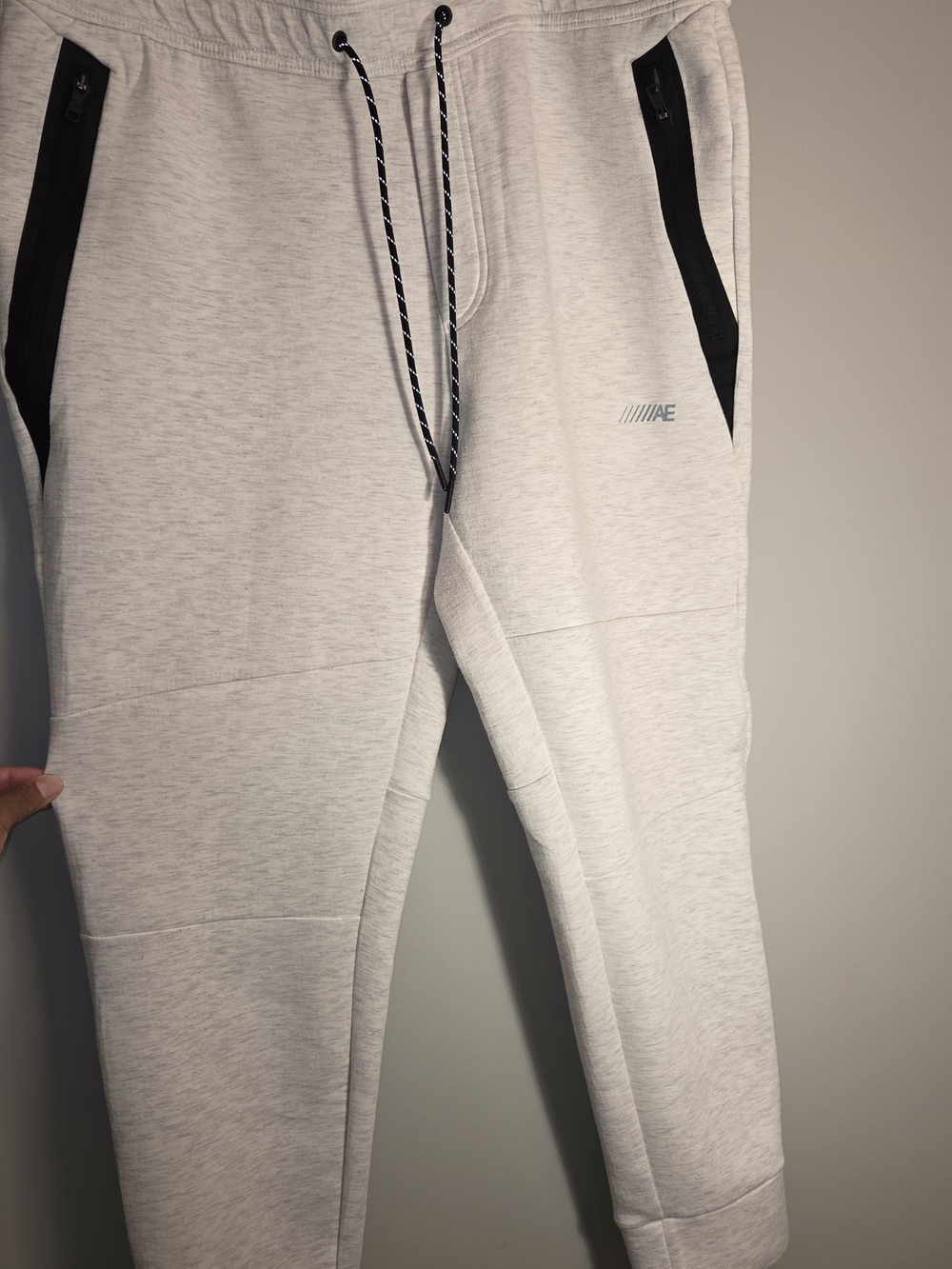 American Eagle Outfitters Light Heather Gray Jogger Pants